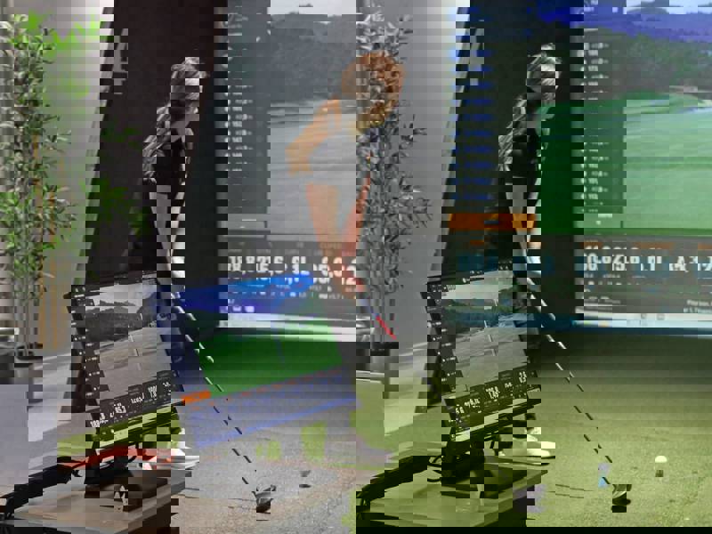 Golfa! Slipa på formen med hjälp av simulatorn i vinter